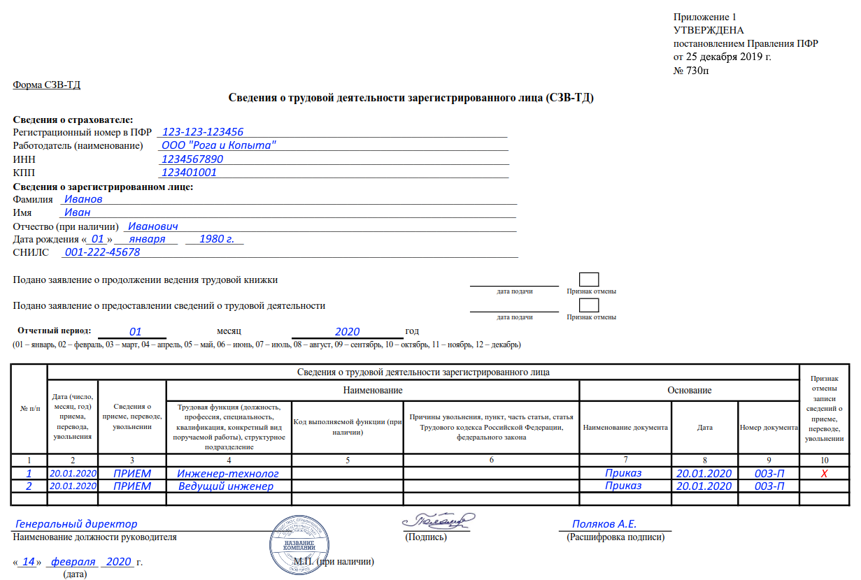 Отчет в пфр о приеме на работу. СЗВ-ТД электронные трудовые книжки. СЗВ ТД О трудовых книжках. СЗВ-ТД 2021. Форма СЗВ-ТД.